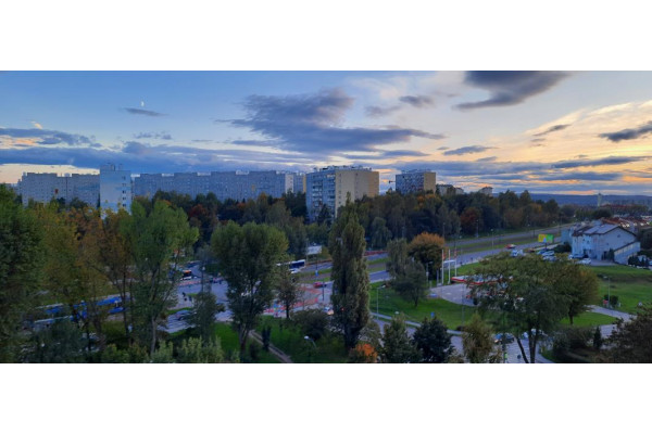 Kraków, Podgórze, Wola Duchacka, Białoruska, Piękna panorama Krakowa w kierunku południowo-zach.